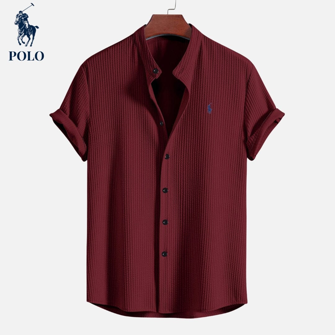 Polo Hampton Collar Shirt Belleza & Glamour Red S 